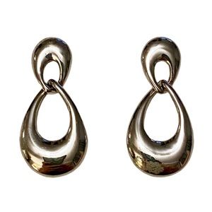 TRIFARI Vintage Silver Dangle Earrings